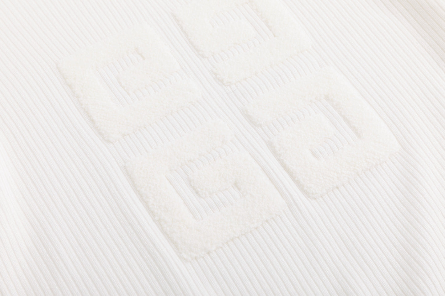 Logo Patch Sweater - White