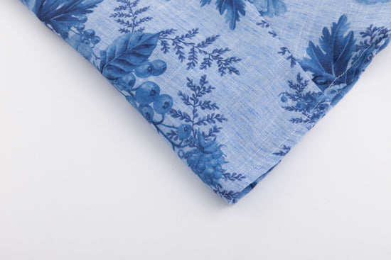 Blur On Blue Floral Skirt
