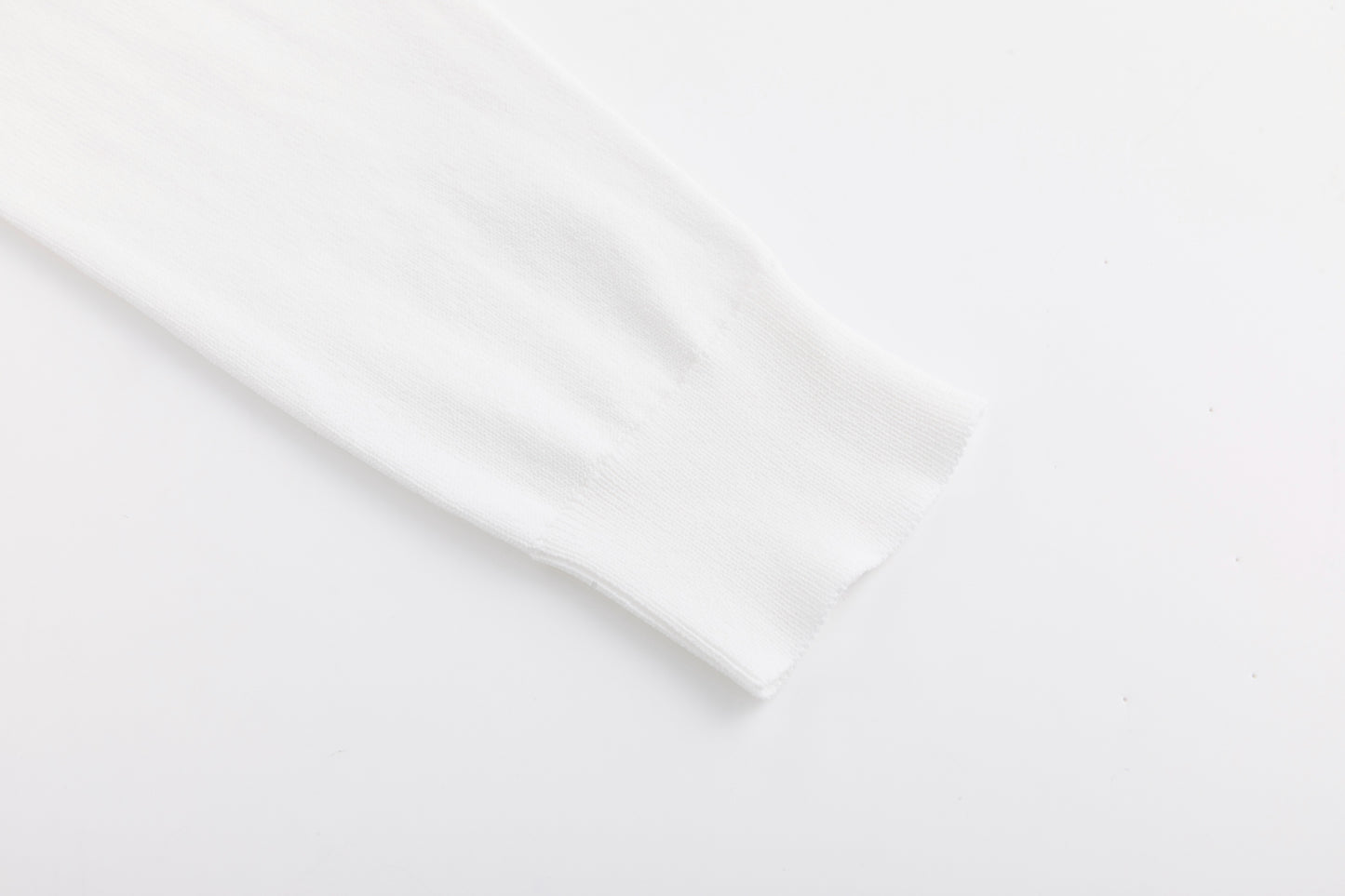Knit Top With Bow - White