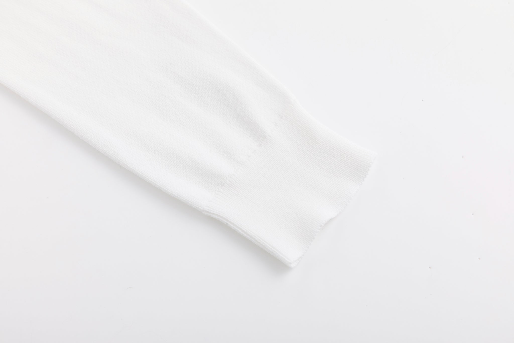 Knit Top With Bow - White