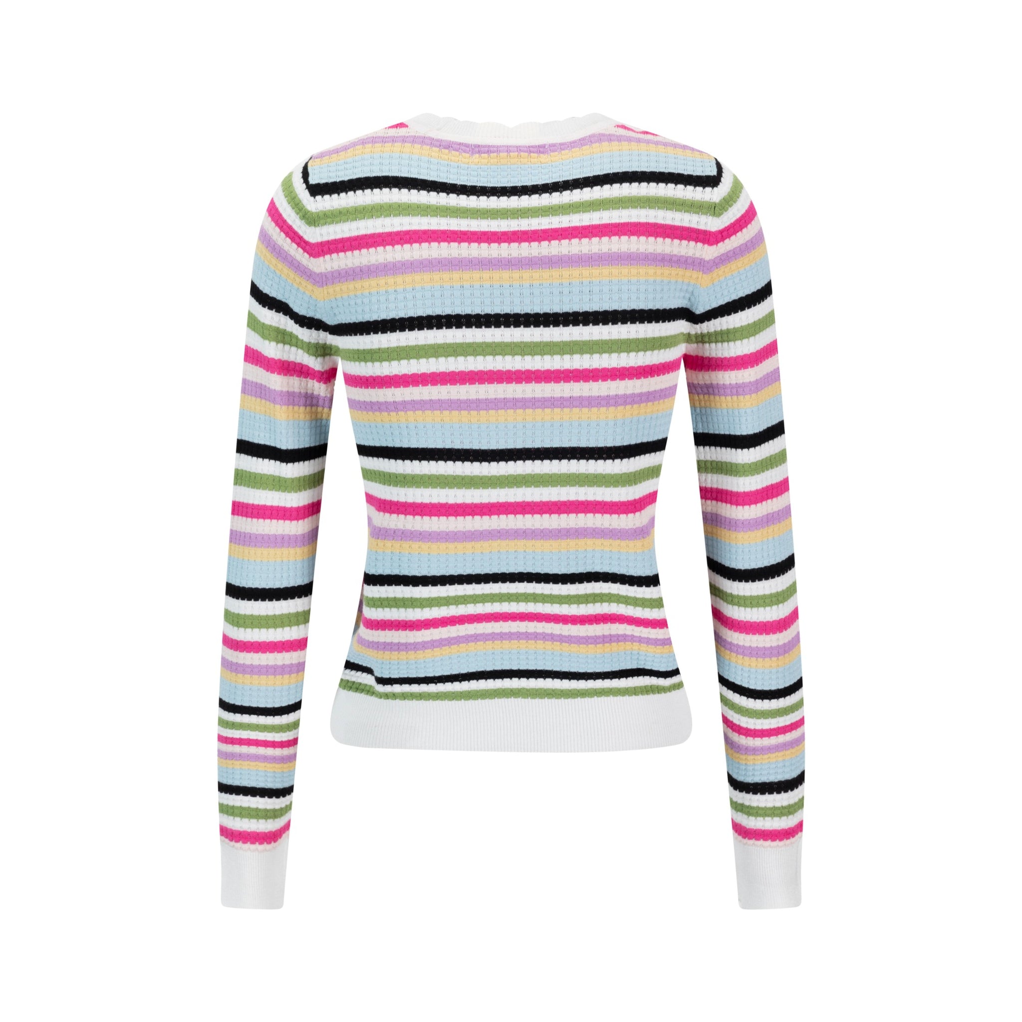 Colorful Striped Knit Top