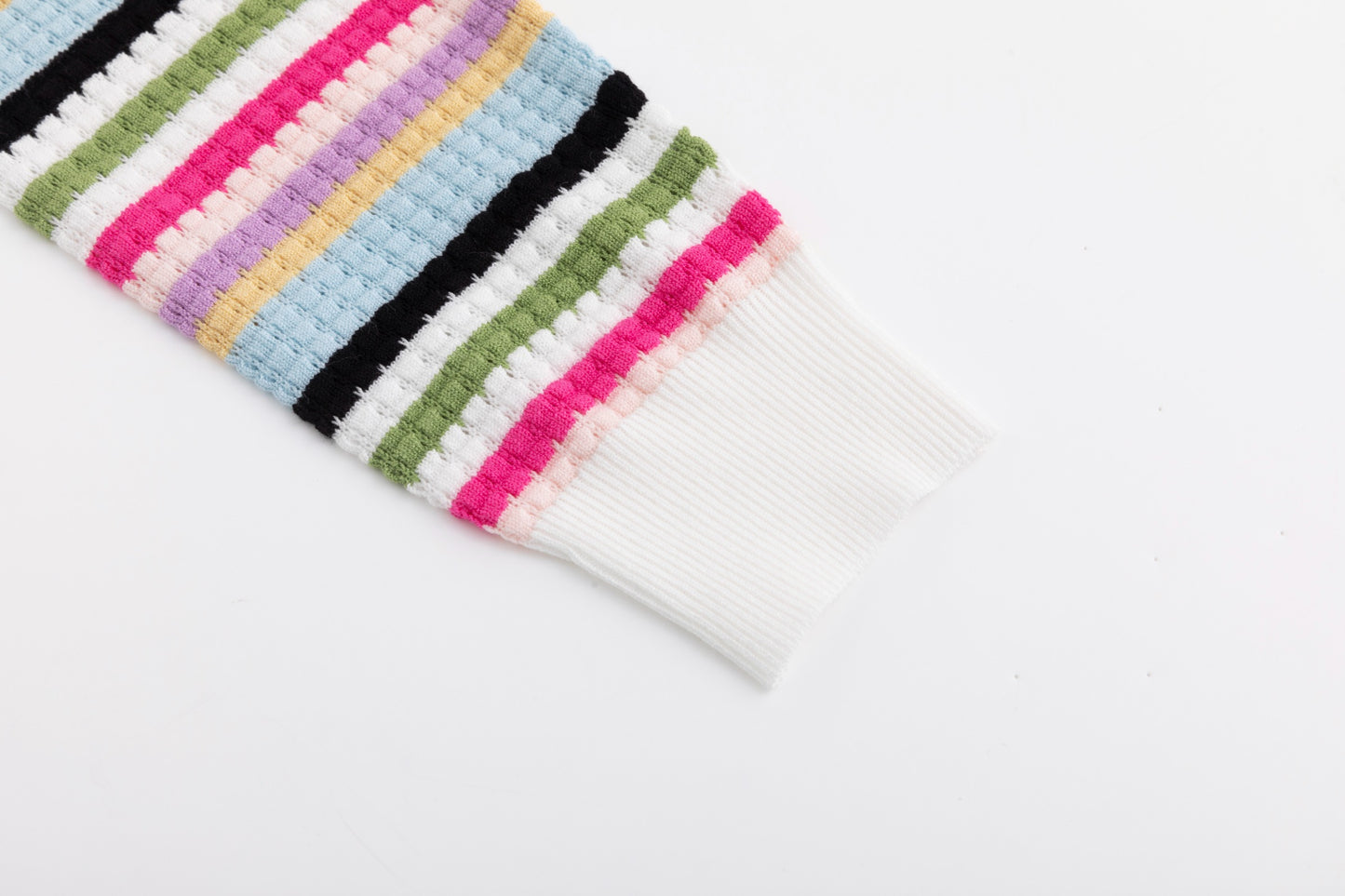 Colorful Striped Knit Top