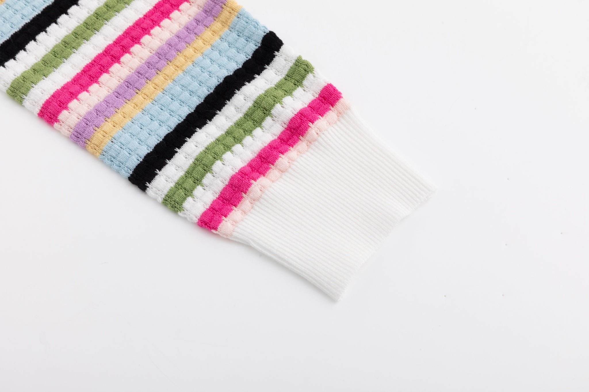Colorful Striped Knit Top