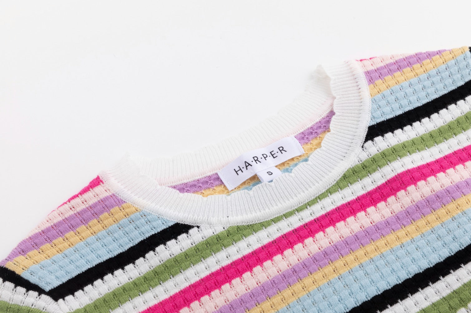 Colorful Striped Knit Top