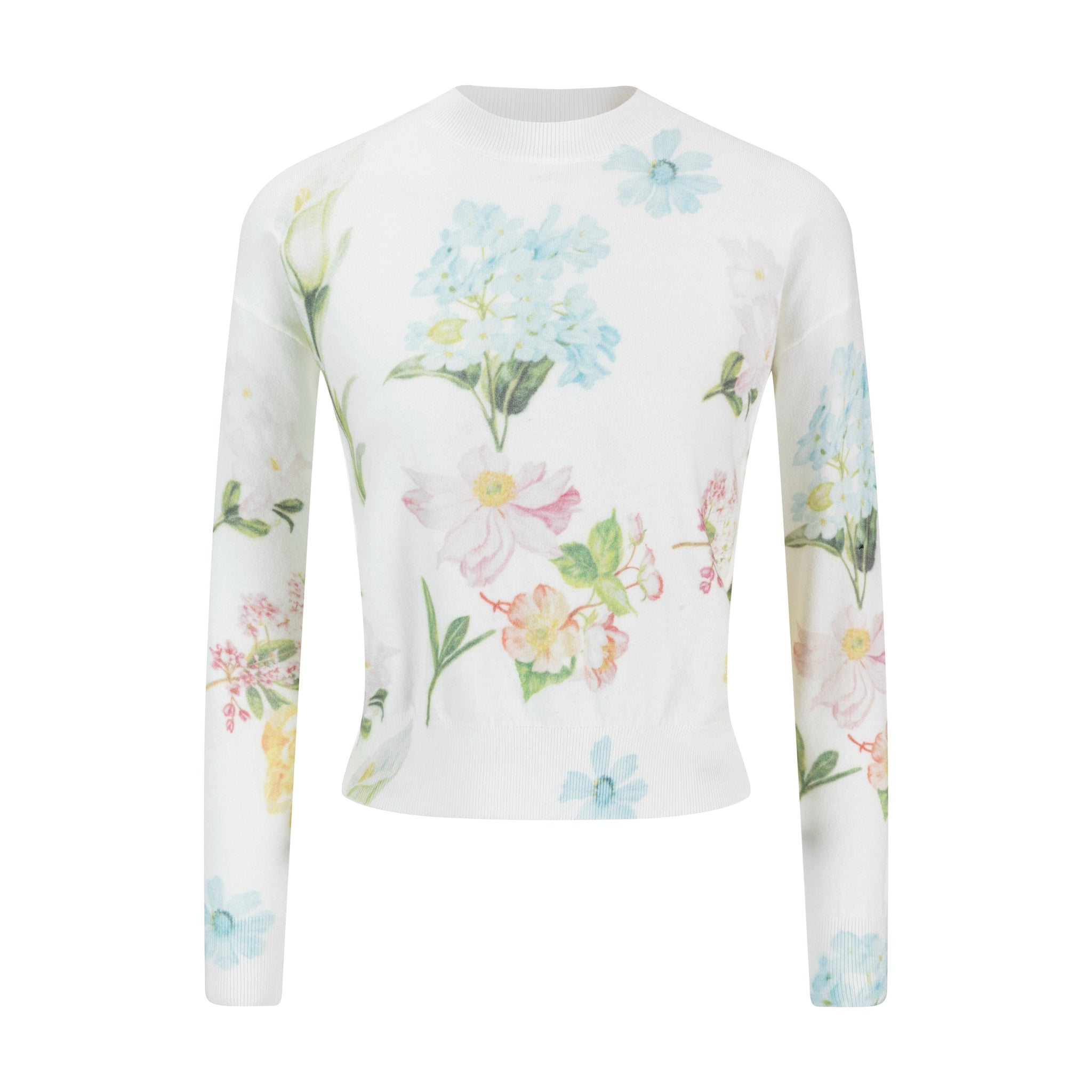 Floral Printed Knit Top