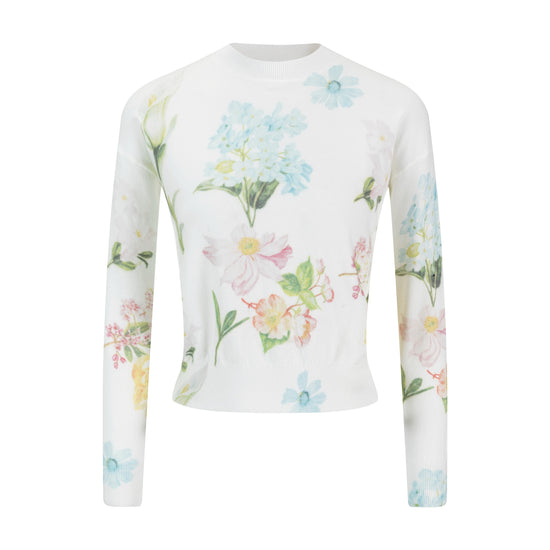 Floral Printed Knit Top