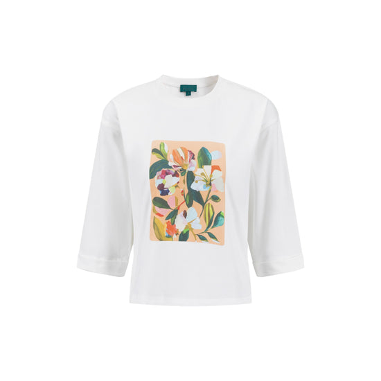 Graphic Box Tee - Cream