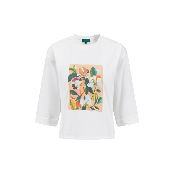 Graphic Box Tee - Cream