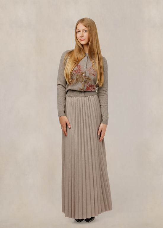 Stone Accordion Skirt