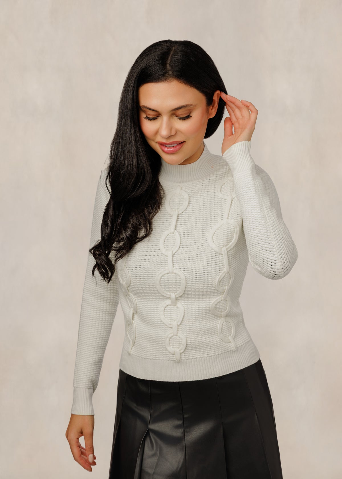 Knit Sweater - White