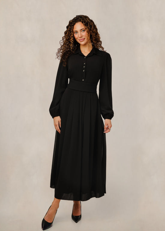 Long Sleeve Dress - Black