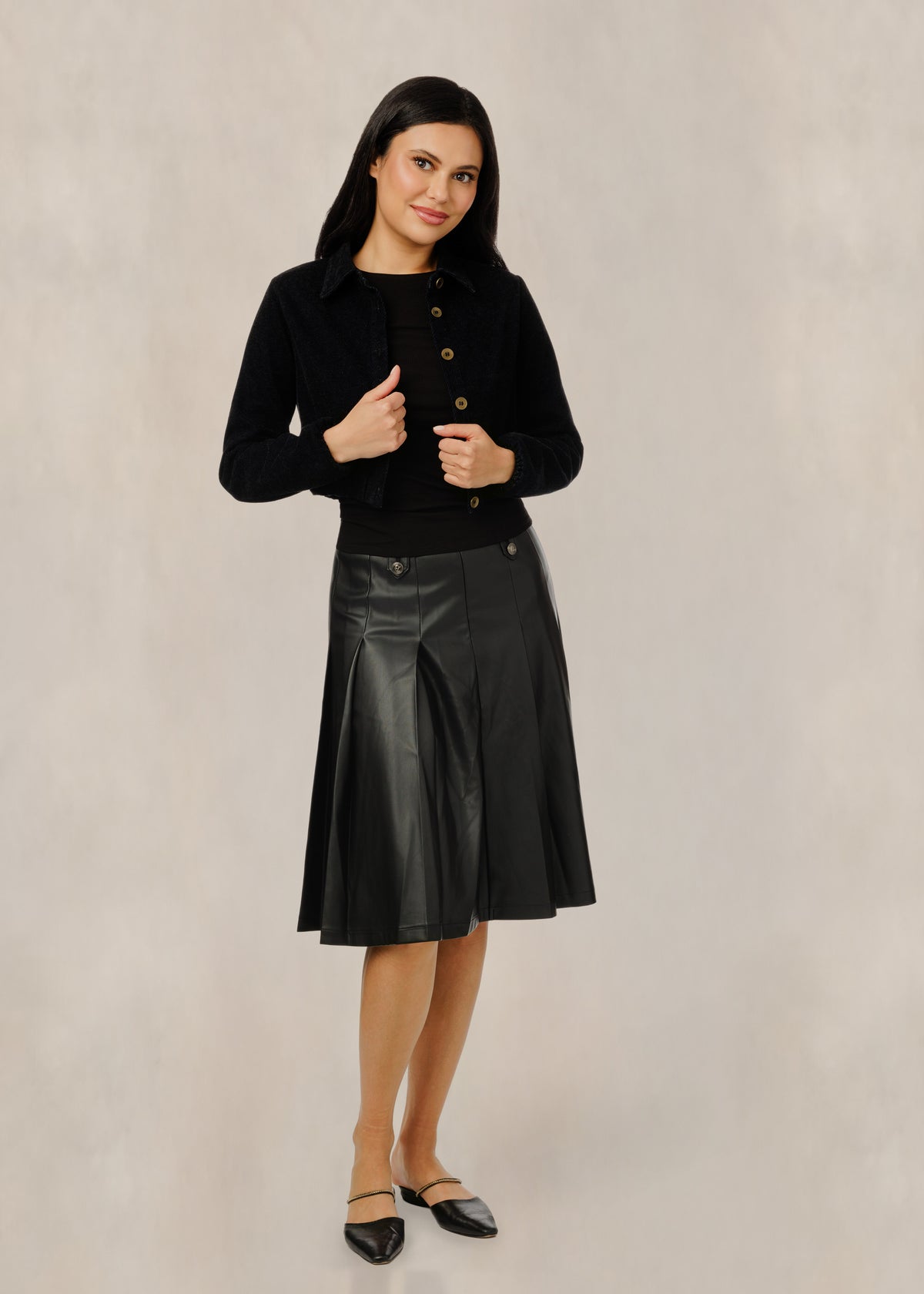 Navy Cropped Jacket