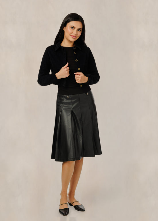 Navy Cropped Jacket
