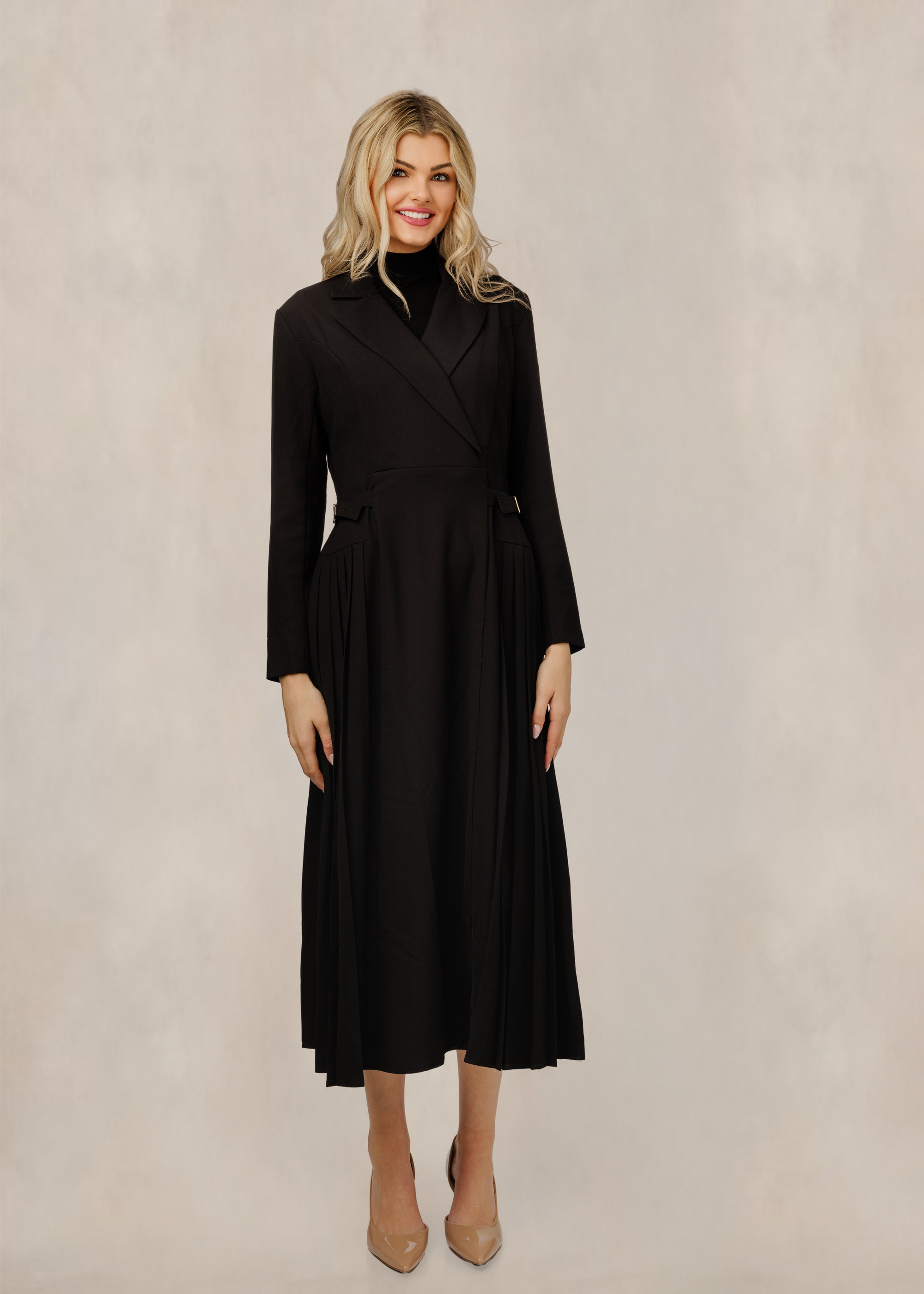 Black Wrap Over Dress