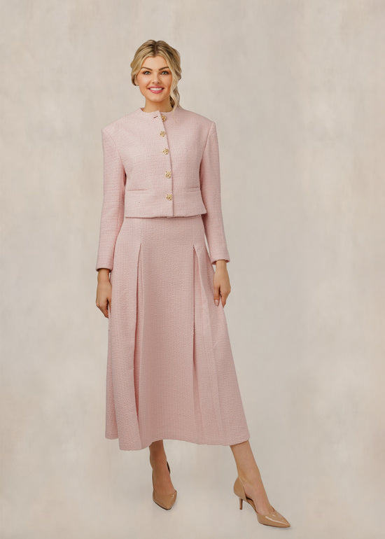 Pink Tweed Skirt