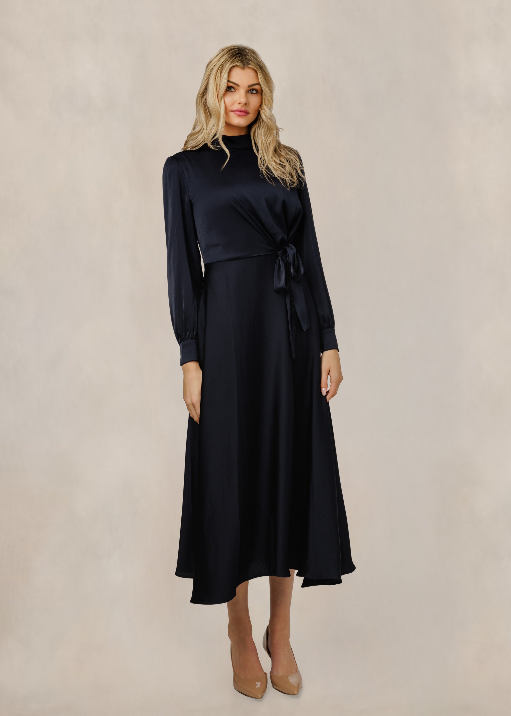 Silk Tie Dress