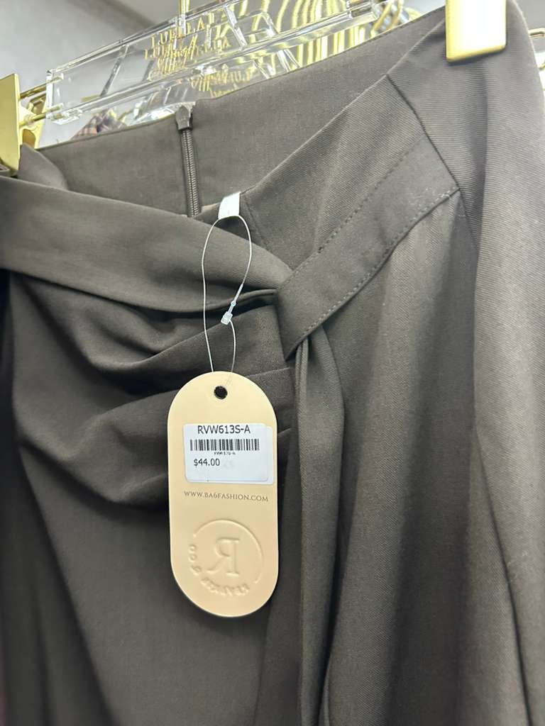 Dark Brown Wrap Skirt