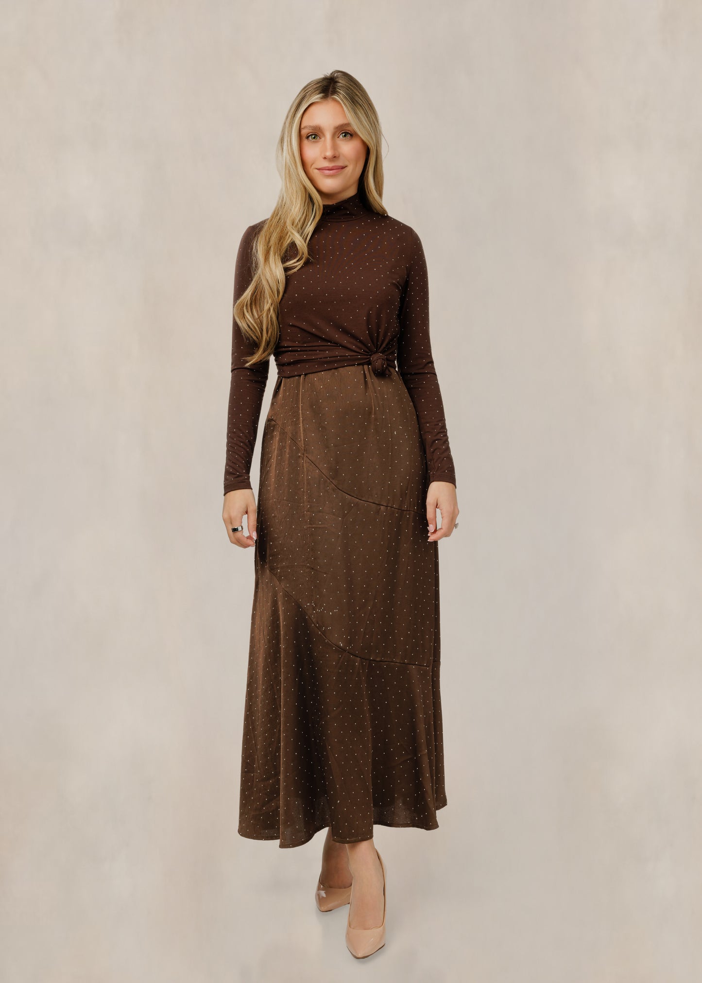 Brown Rhinestone Jumper