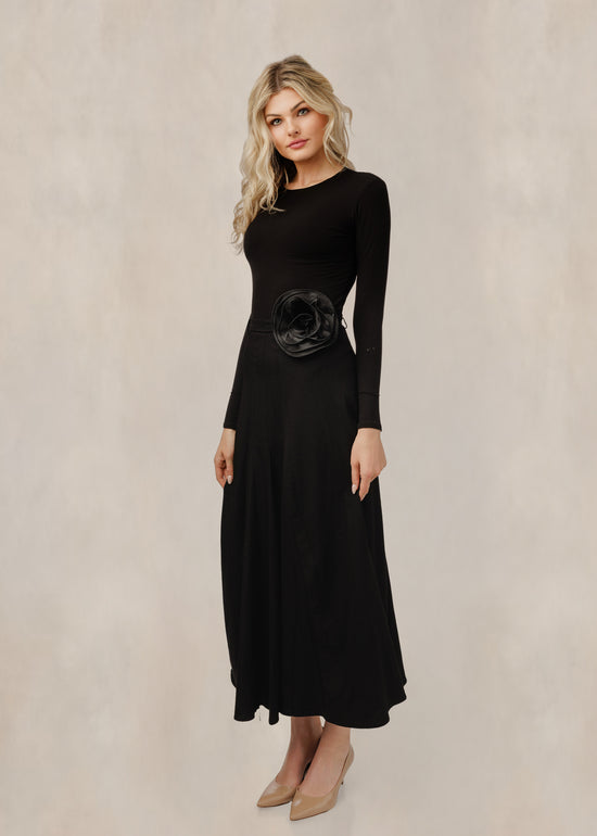 Chiffon Flower Appliqu?? Skirt